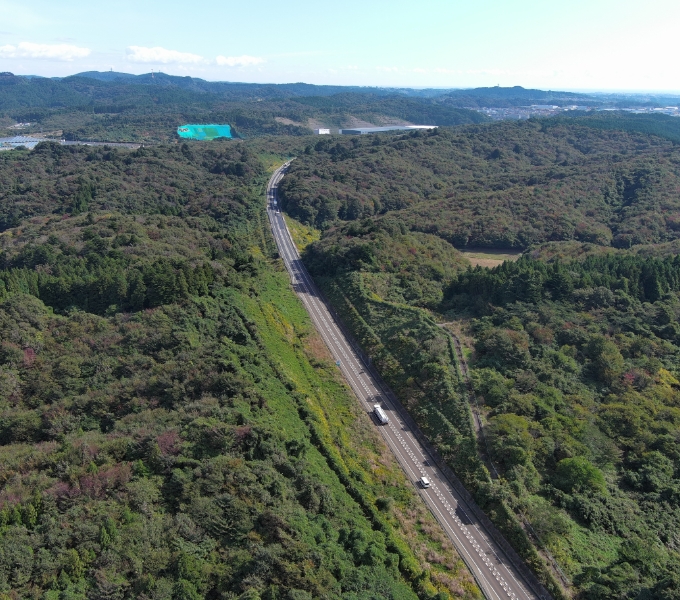 仙台北部道路（利府しらかし台IC～富谷JCT）4車線化工事進捗状況